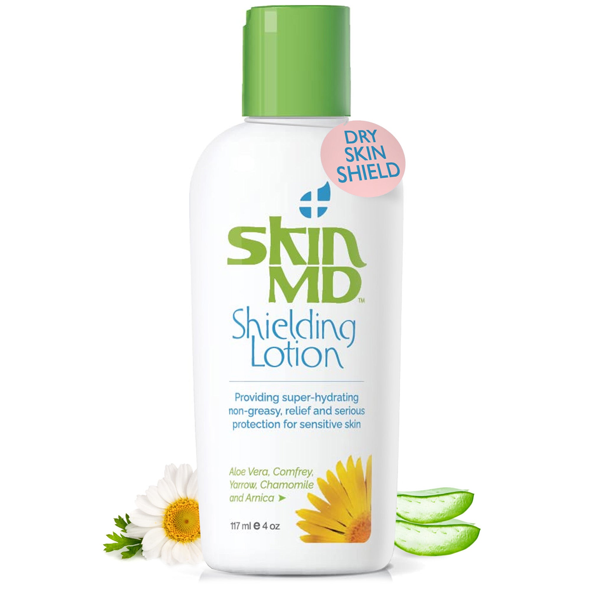 Skin MD Shielding Lotion 4oz - hydrating, non-greasy, relief & serious protection for sensitive skin